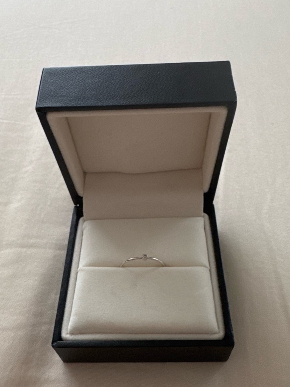 Silver Ring with Diamond – Barney’s New York